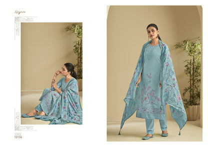 Moksha Reyna Pure Linen Pant Style Suits Supplier Gujarat