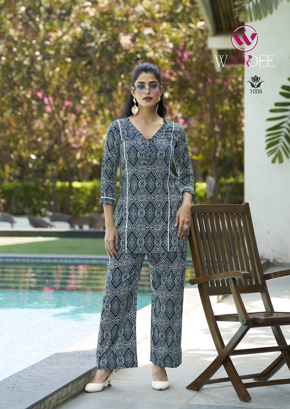 Moksha Woodee Rayon Co Ord Set Wholesale Price