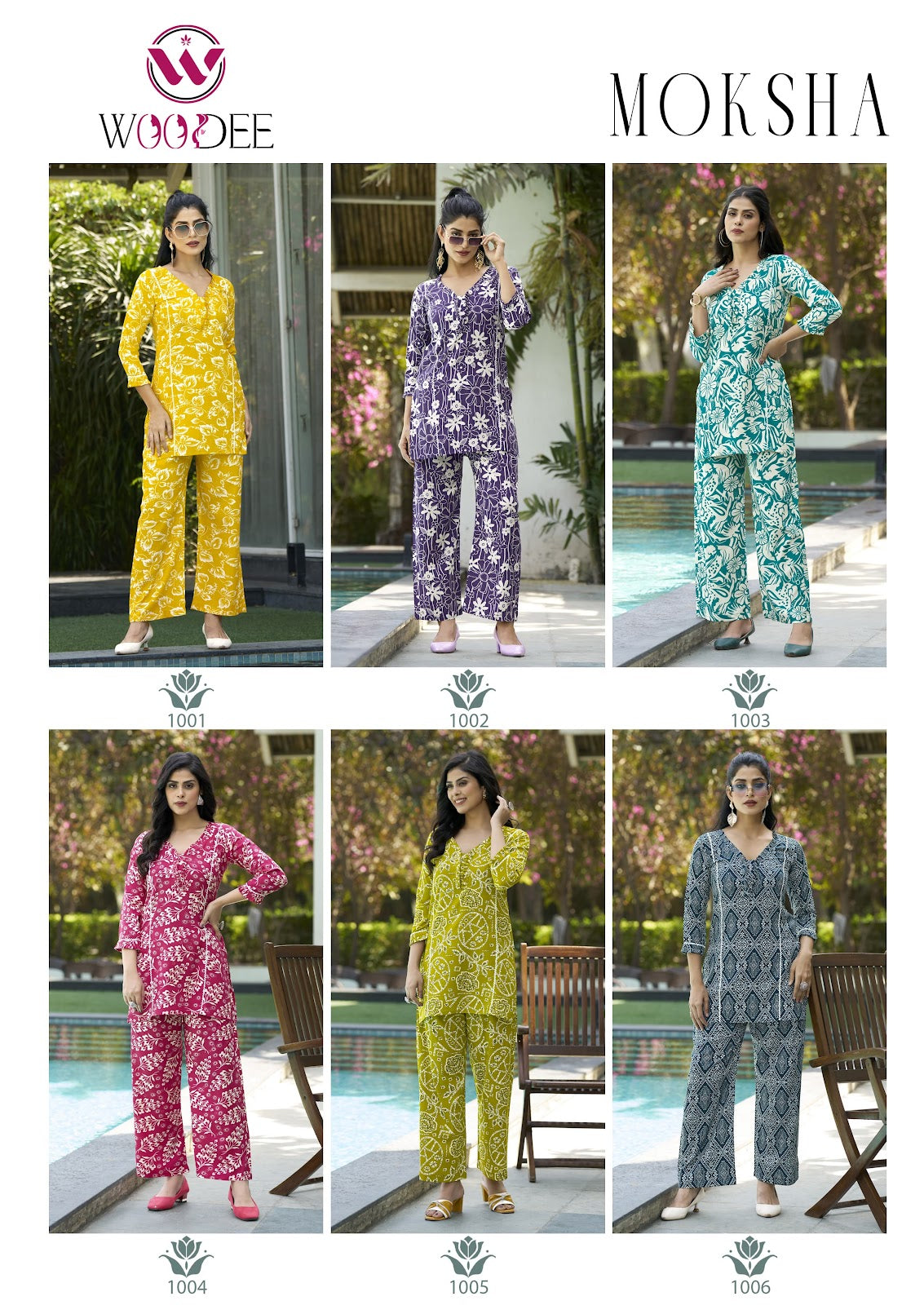 Moksha Woodee Rayon Co Ord Set Wholesale Price