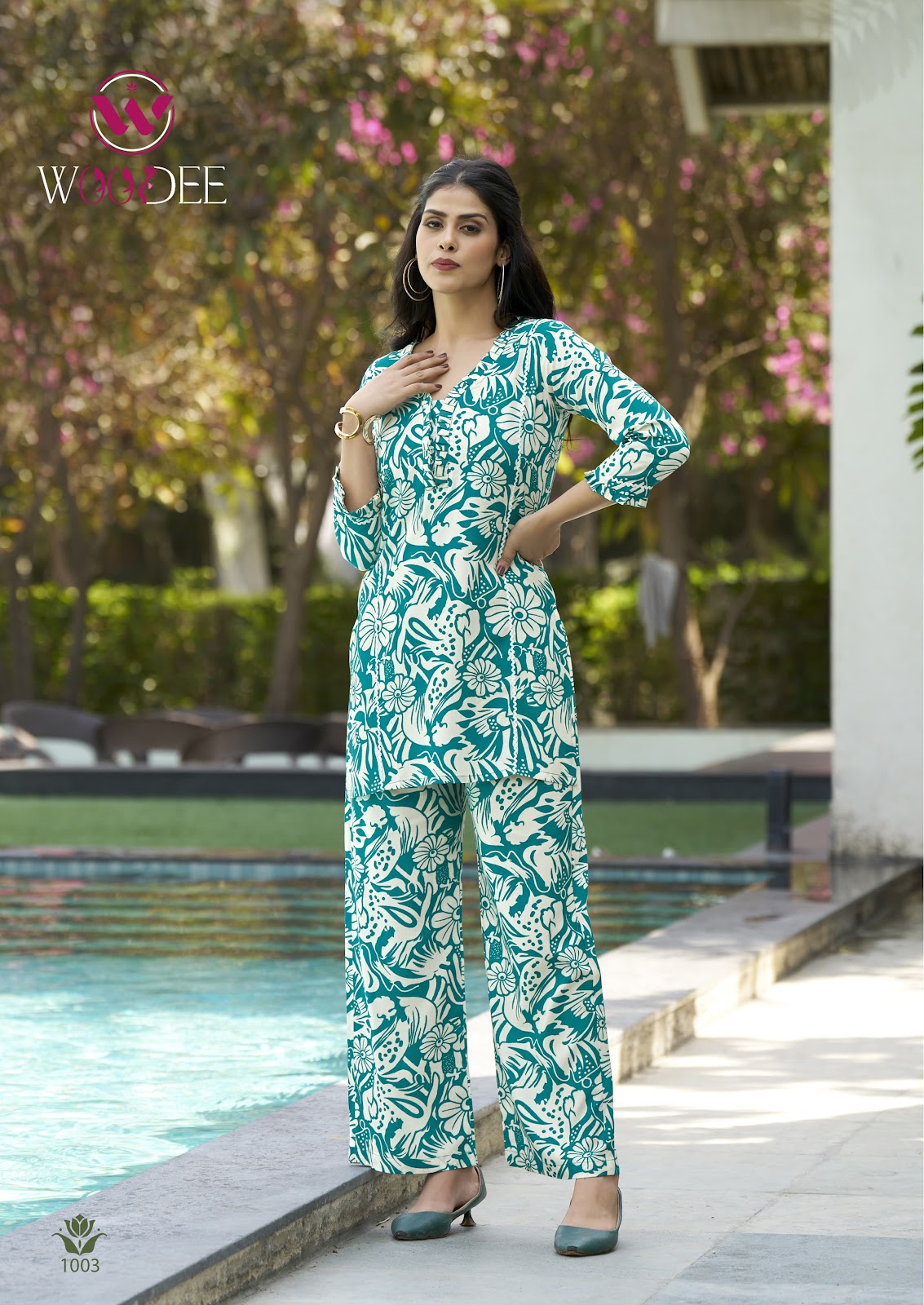 Moksha Woodee Rayon Co Ord Set Wholesale Price