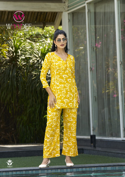 Moksha Woodee Rayon Co Ord Set Wholesale Price