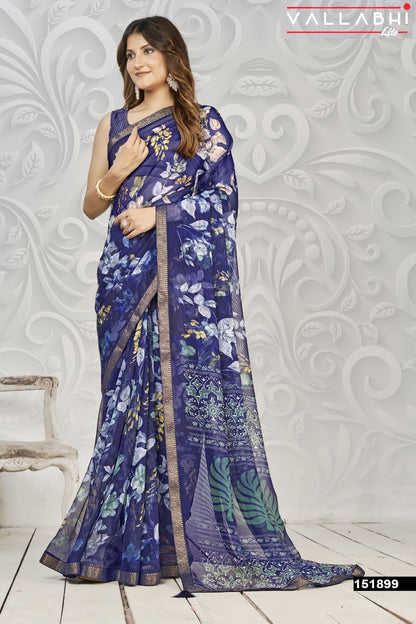 Mokshlata Vol 3 Vallabhi Lite Chiffon Sarees Wholesaler India