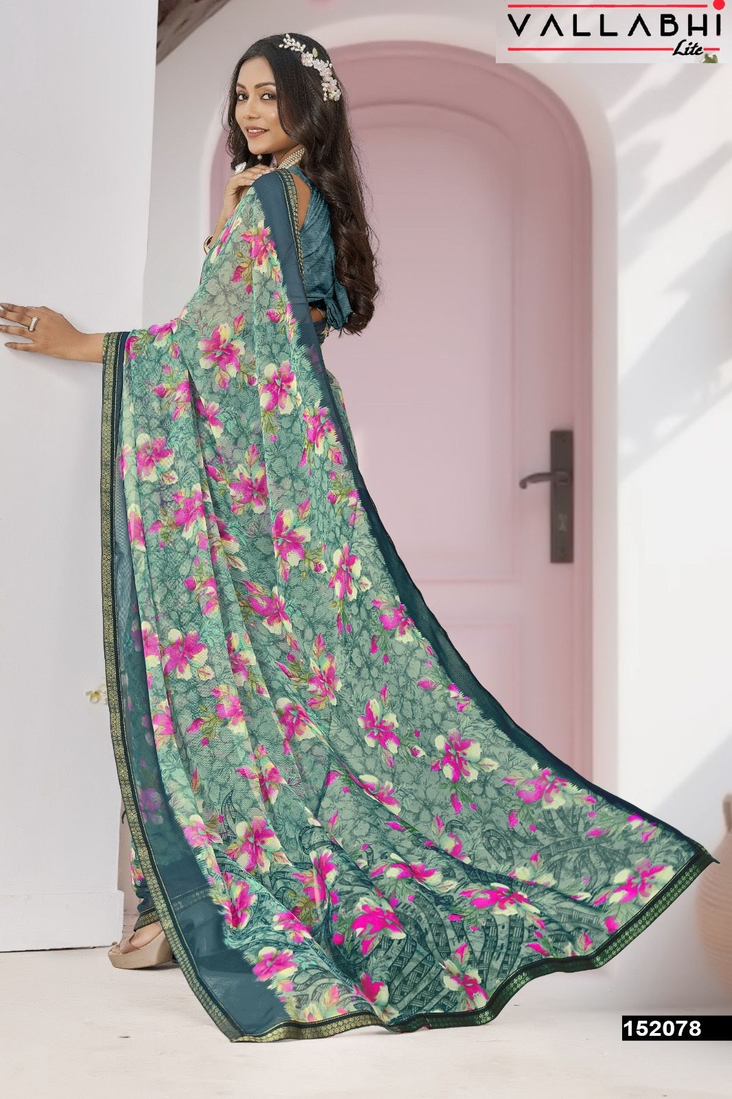 Mokshlata Vol 5 Vallabhi Lite Chiffon Sarees Exporter