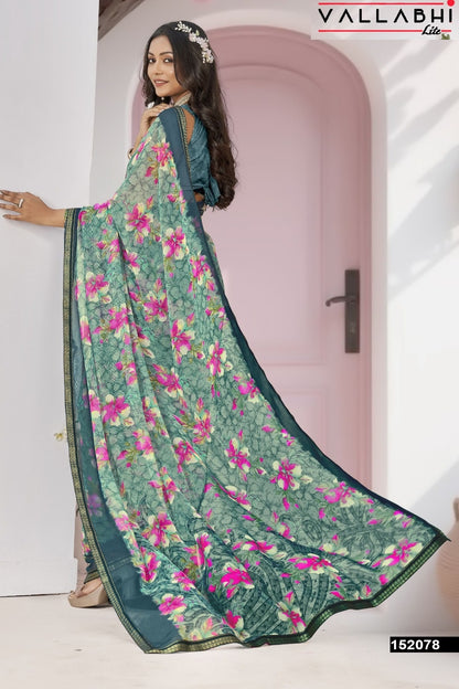 Mokshlata Vol 5 Vallabhi Lite Chiffon Sarees Exporter