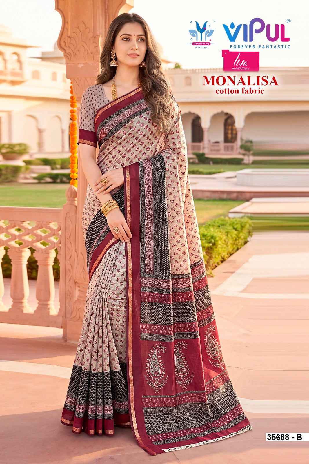 Monalisa 35688 Vipul Sarees Wholesaler Gujarat