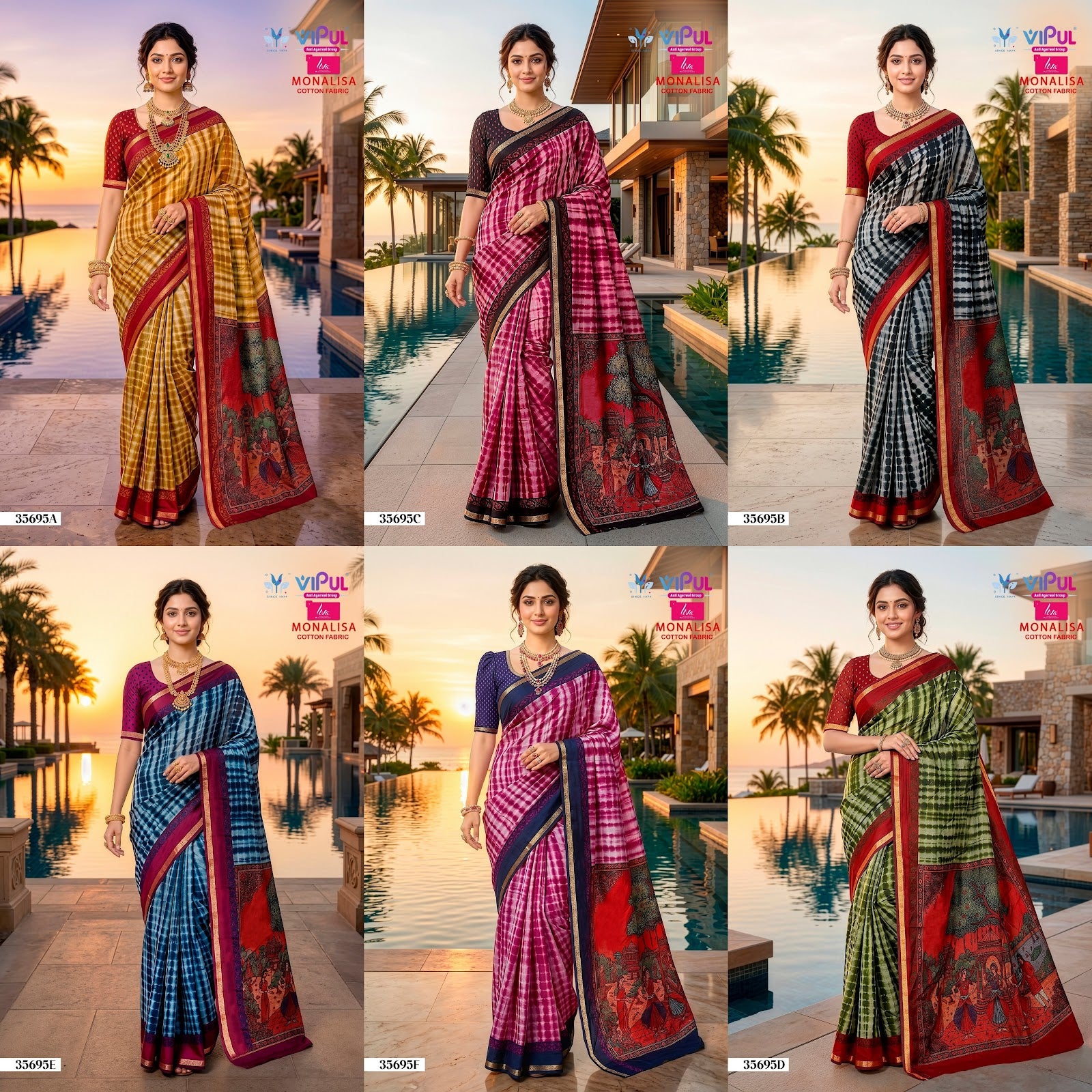 Monalisa 35695 Vipul Sarees Wholesale
