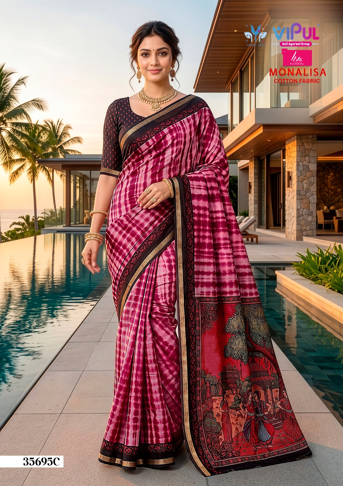 Monalisa 35695 Vipul Sarees Wholesale
