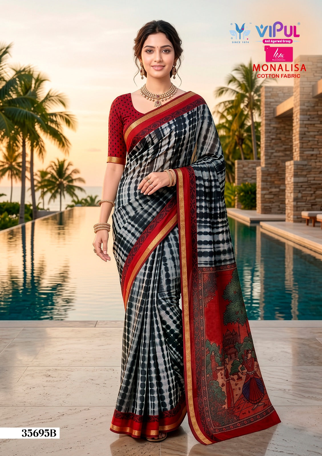 Monalisa 35695 Vipul Sarees Wholesale