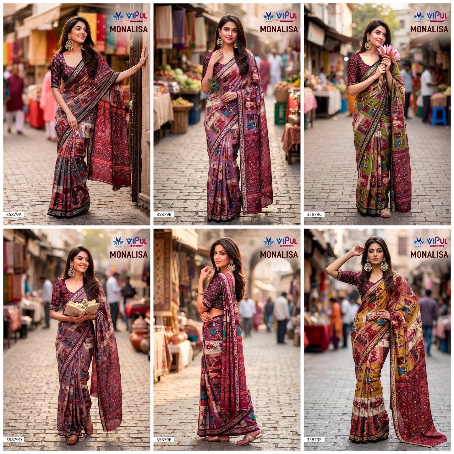 Monalisa 35879 Vipul Mul Cotton Sarees Manufacturer