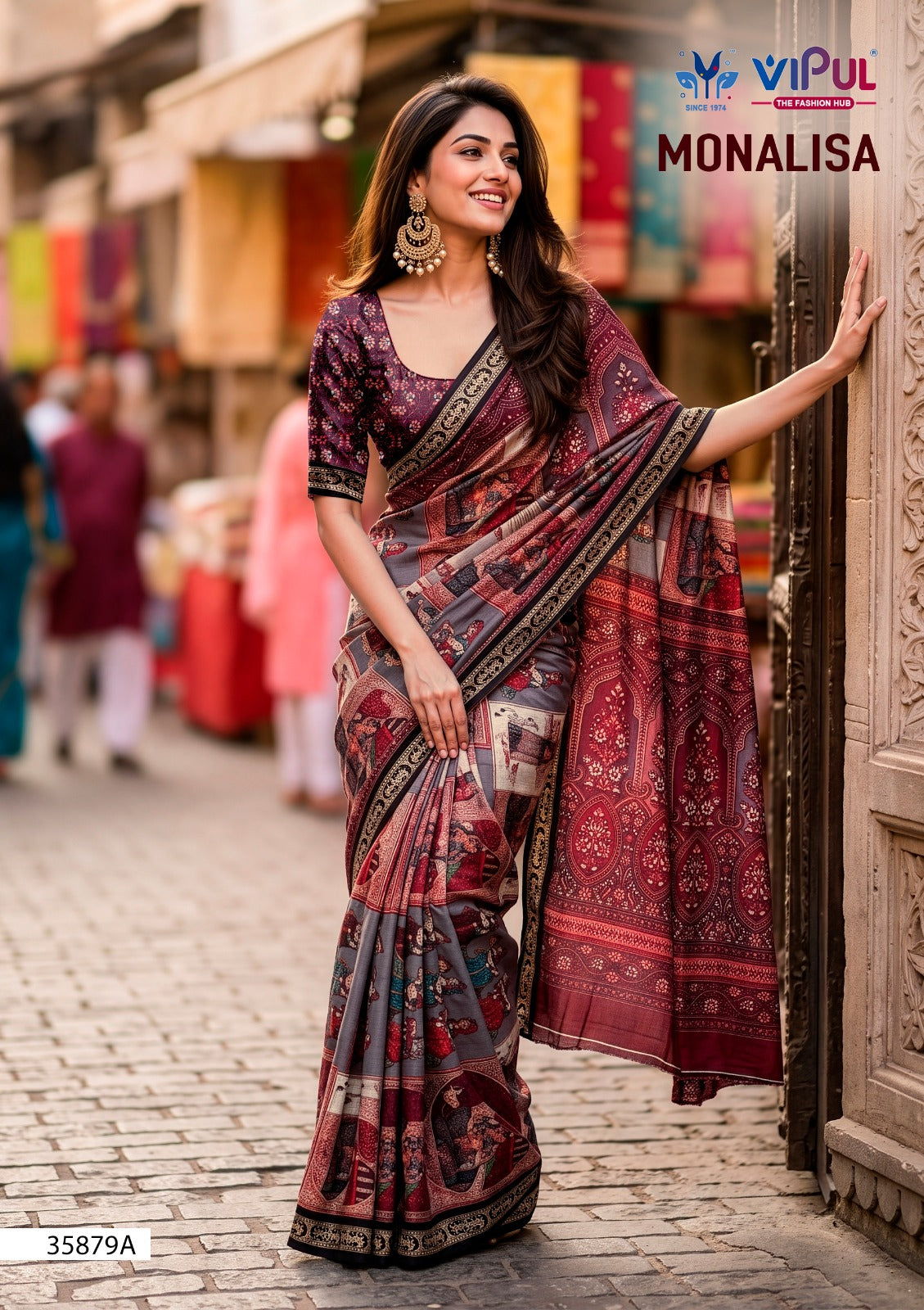 Monalisa 35879 Vipul Mul Cotton Sarees Manufacturer
