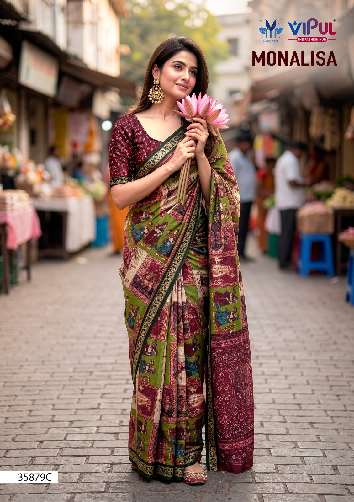 Monalisa 35879 Vipul Mul Cotton Sarees Manufacturer