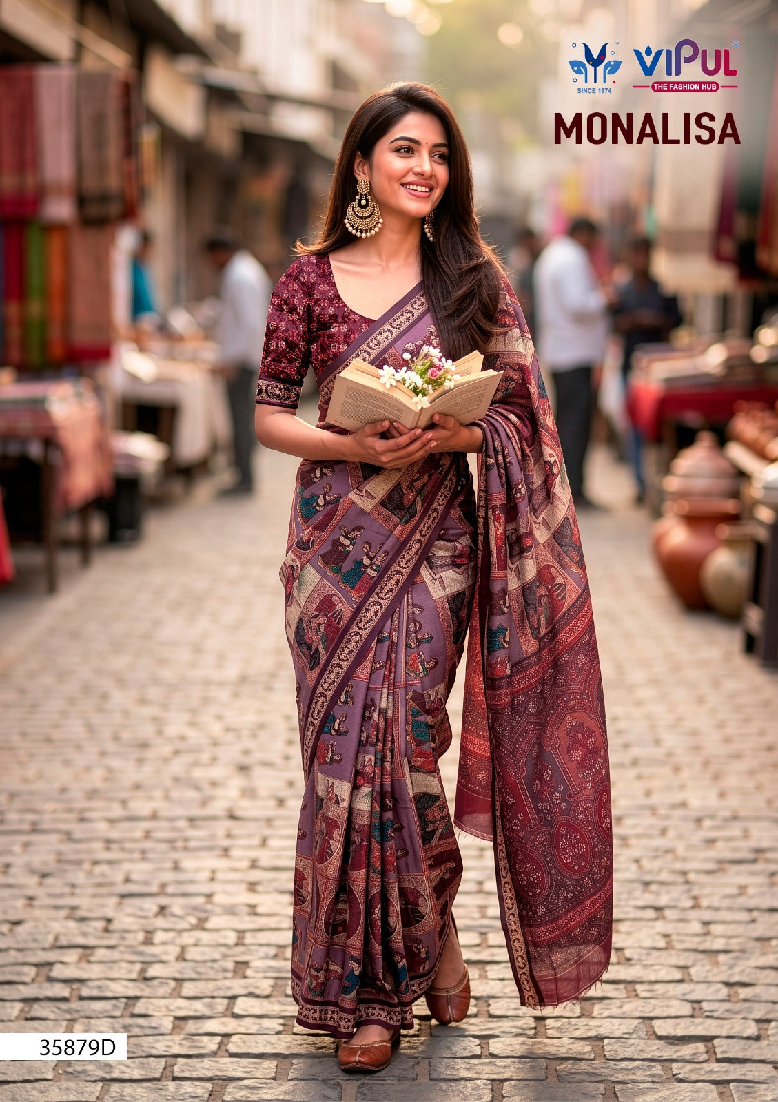 Monalisa 35879 Vipul Mul Cotton Sarees Manufacturer