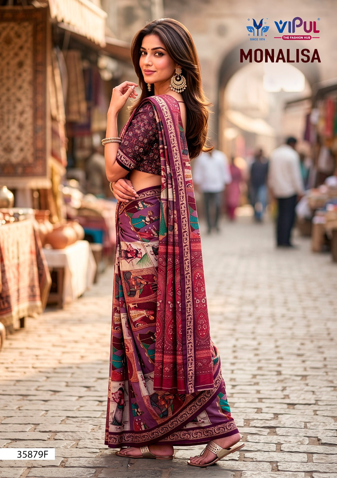 Monalisa 35879 Vipul Mul Cotton Sarees Manufacturer