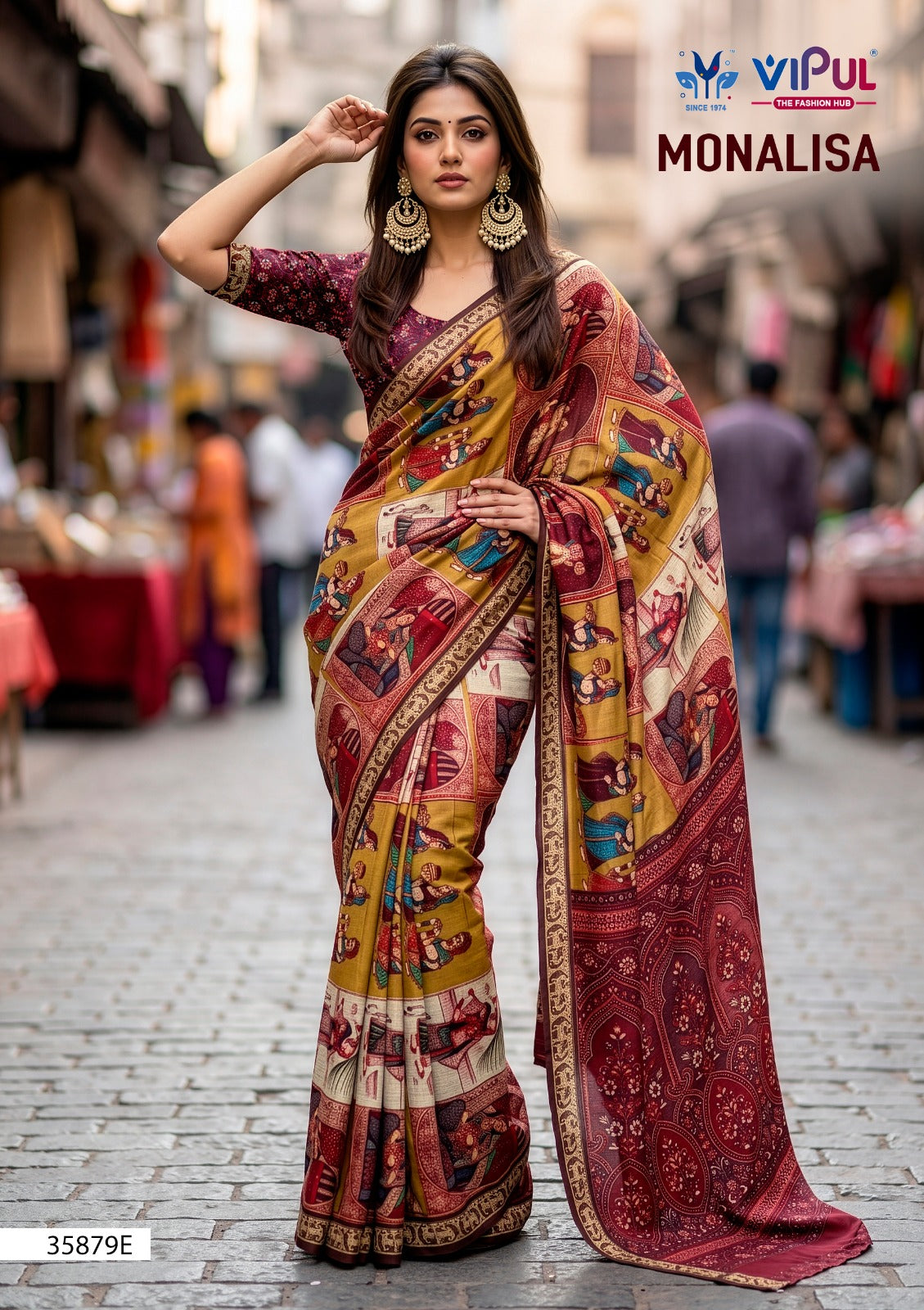 Monalisa 35879 Vipul Mul Cotton Sarees Manufacturer