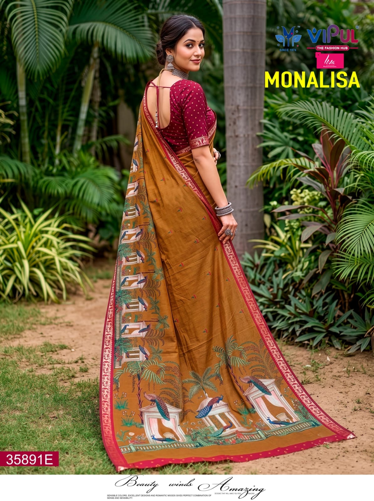 Monalisa 35891 Vipul Mal Cotton Sarees Manufacturer Ahmedabad