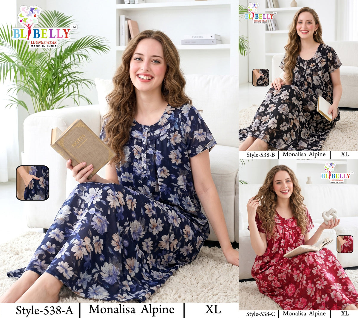 Monalisa Alpine Belly Bombay Night Gowns Supplier