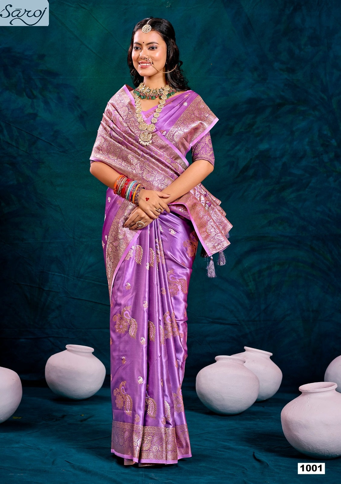 Monalisa Satin Silk 1 Saroj Sarees Wholesale Price