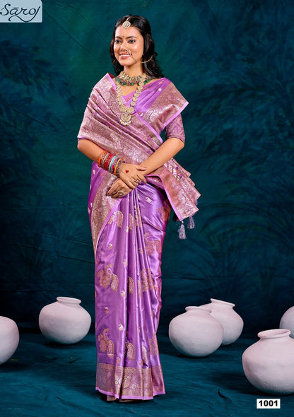 Monalisa Satin Silk 1 Saroj Sarees Wholesale Price