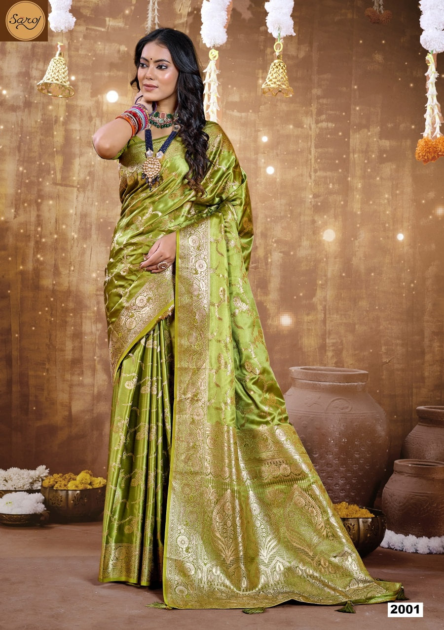 Monalisa Satin Silk Vol 2 Saroj Sarees Supplier India