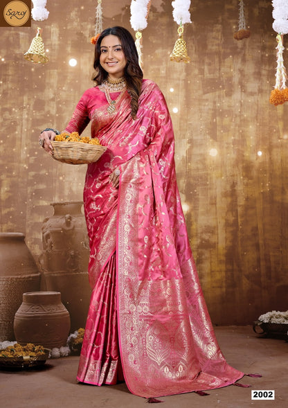 Monalisa Satin Silk Vol 2 Saroj Sarees Supplier India