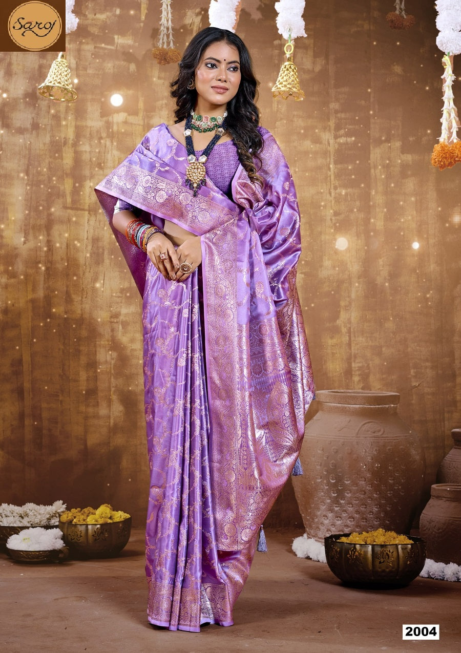 Monalisa Satin Silk Vol 2 Saroj Sarees Supplier India