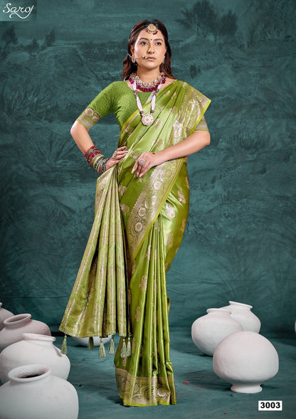 Monalisa Satin Silk Vol 3 Saroj Sarees Wholesale Price