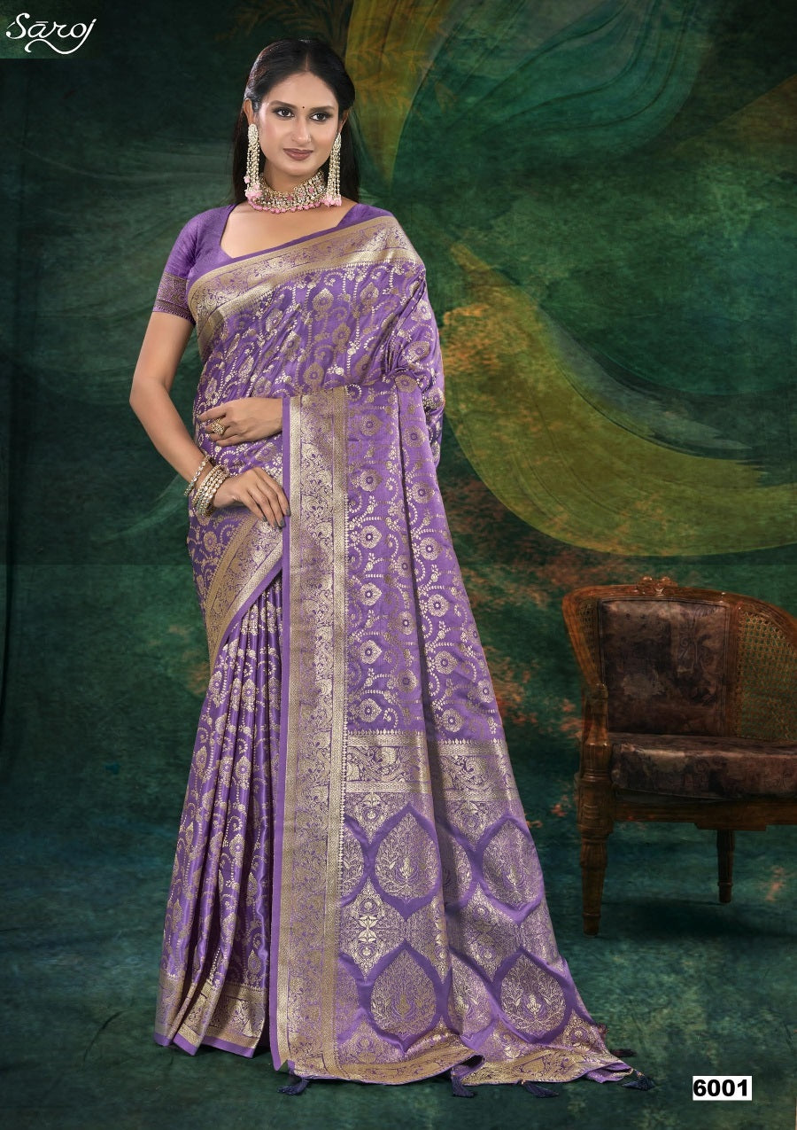 Monalisa Satin Silk Vol 6 Saroj Sarees Wholesaler India
