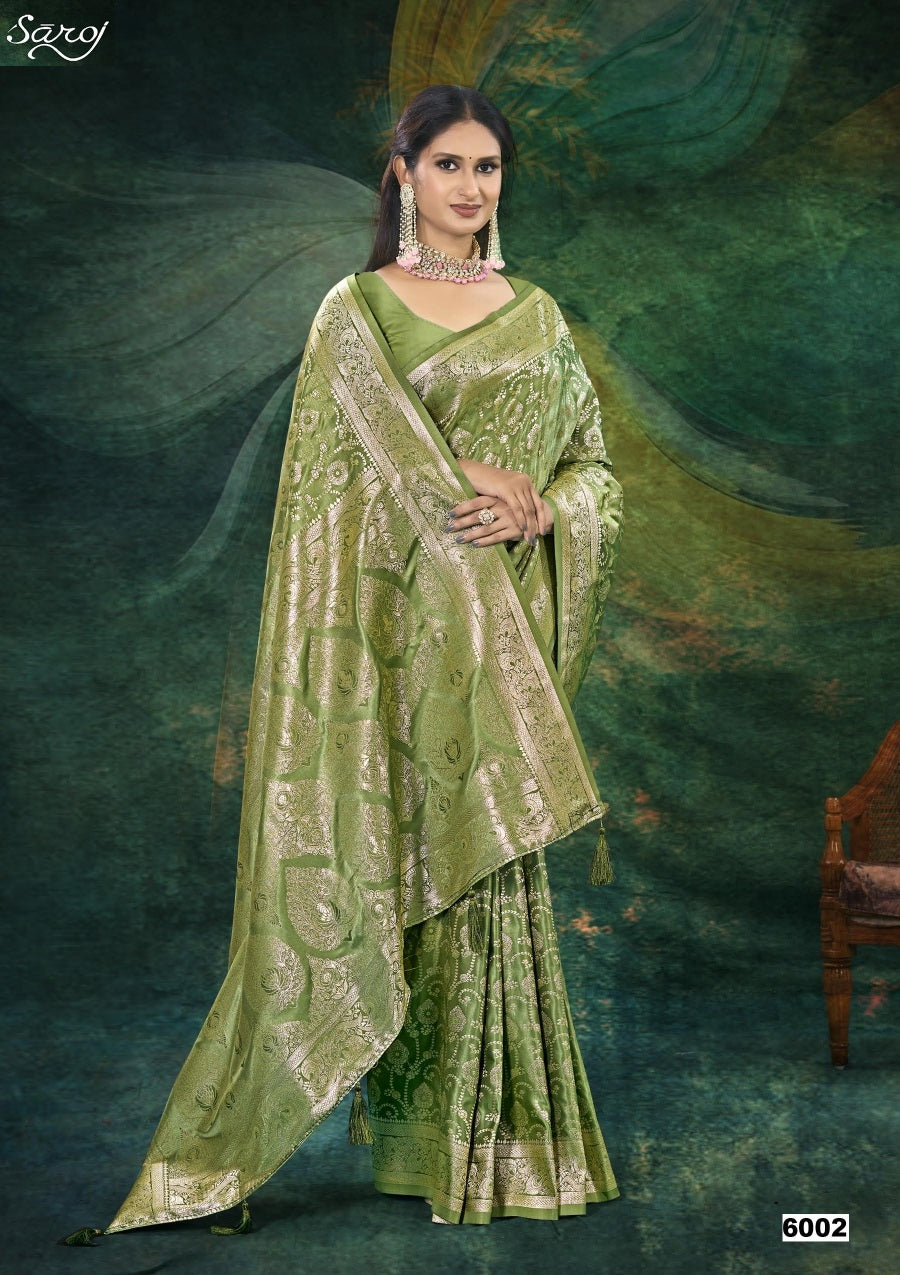 Monalisa Satin Silk Vol 6 Saroj Sarees Wholesaler India