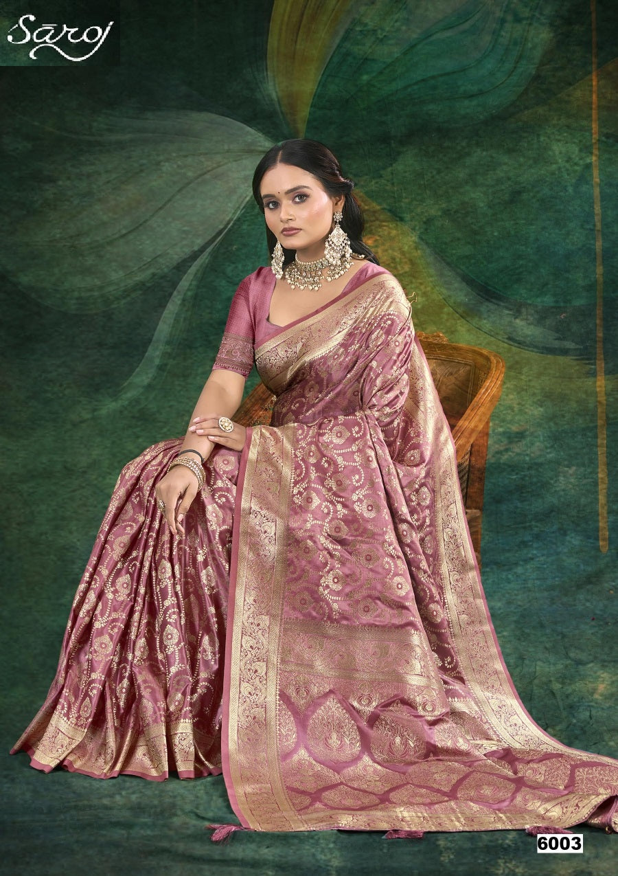 Monalisa Satin Silk Vol 6 Saroj Sarees Wholesaler India