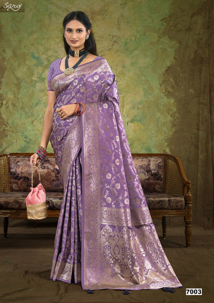 Monalisa Satin Silk Vol 7 Saroj Sarees Manufacturer Gujarat