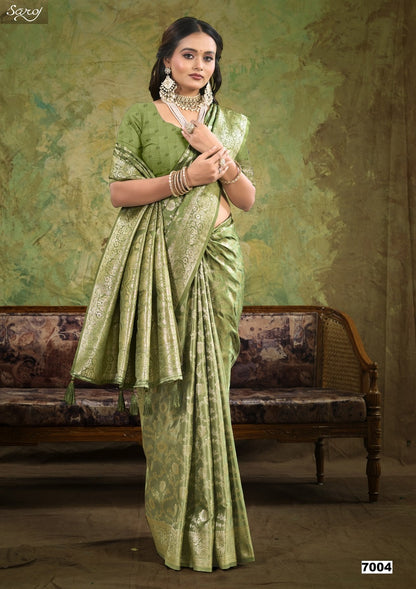 Monalisa Satin Silk Vol 7 Saroj Sarees Manufacturer Gujarat