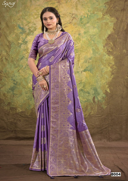 Monalisa Satin Silk Vol 8 Saroj Sarees Supplier Gujarat
