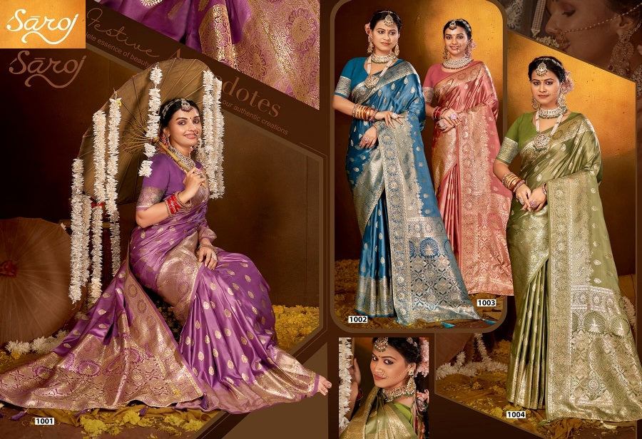 Monalisa Satin Silk Vol 9 Saroj Sarees Manufacturer India