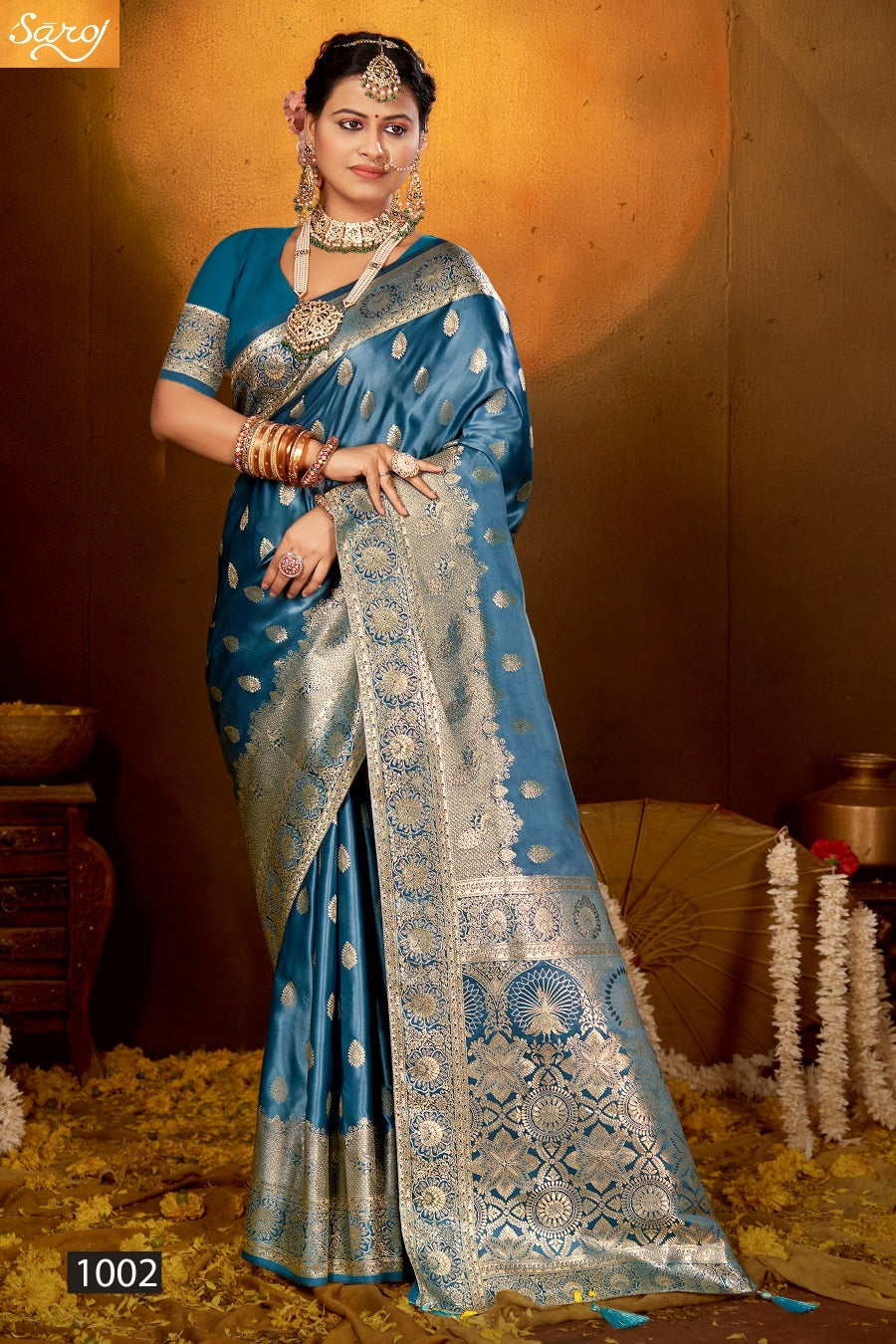 Monalisa Satin Silk Vol 9 Saroj Sarees Manufacturer India