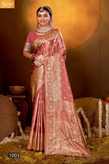 Monalisa Satin Silk Vol 9 Saroj Sarees Manufacturer India