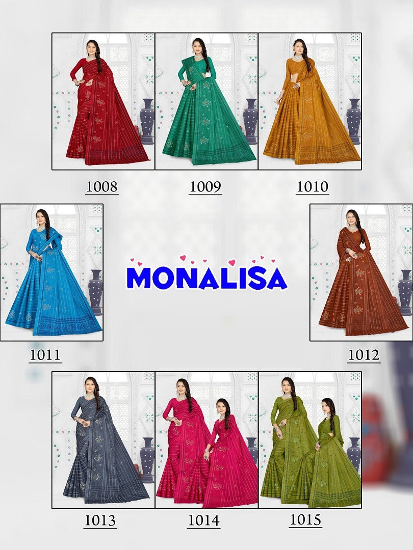 Monalisa Vol 1 Ganesha Cotton Sarees Manufacturer Ahmedabad
