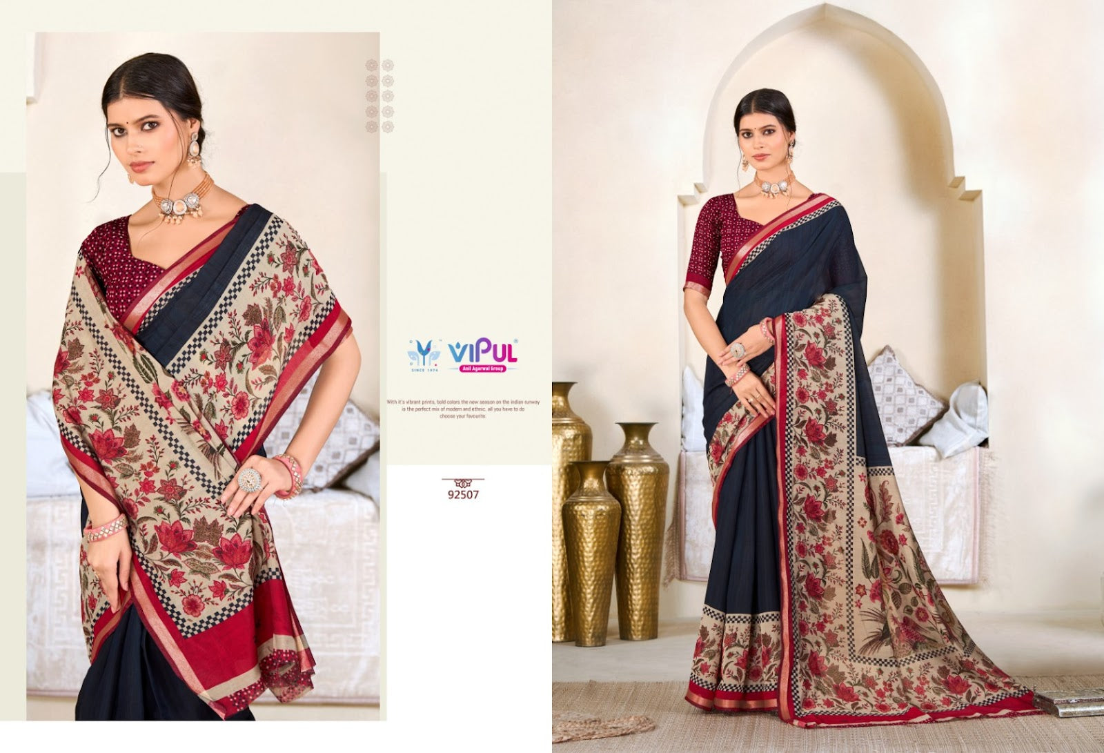 Monalisa Vol 3 Vipul Cotton Sarees Wholesale Rate