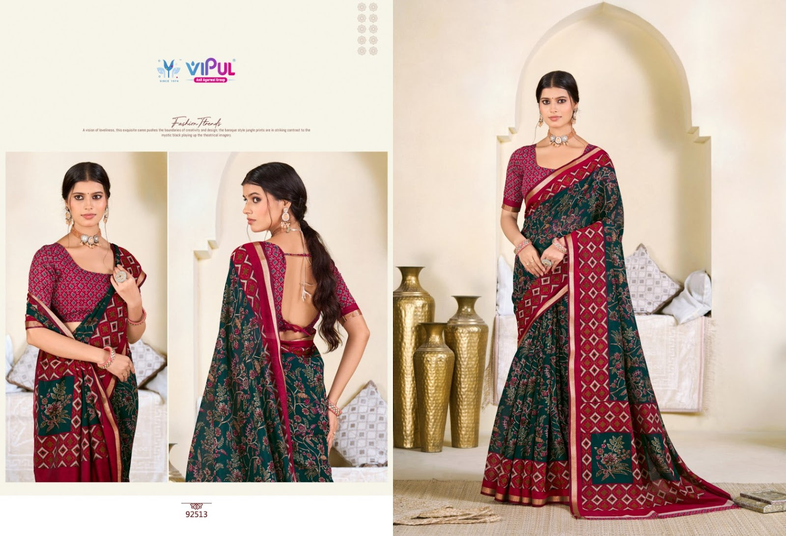 Monalisa Vol 3 Vipul Cotton Sarees Wholesale Rate