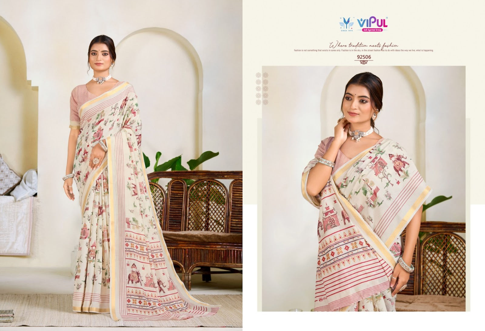 Monalisa Vol 3 Vipul Cotton Sarees Wholesale Rate