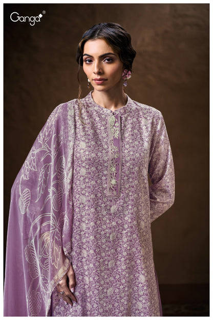 Monaly 3774 Ganga Premium Cotton Plazzo Style Suits Wholesale