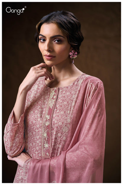 Monaly 3774 Ganga Premium Cotton Plazzo Style Suits Wholesale