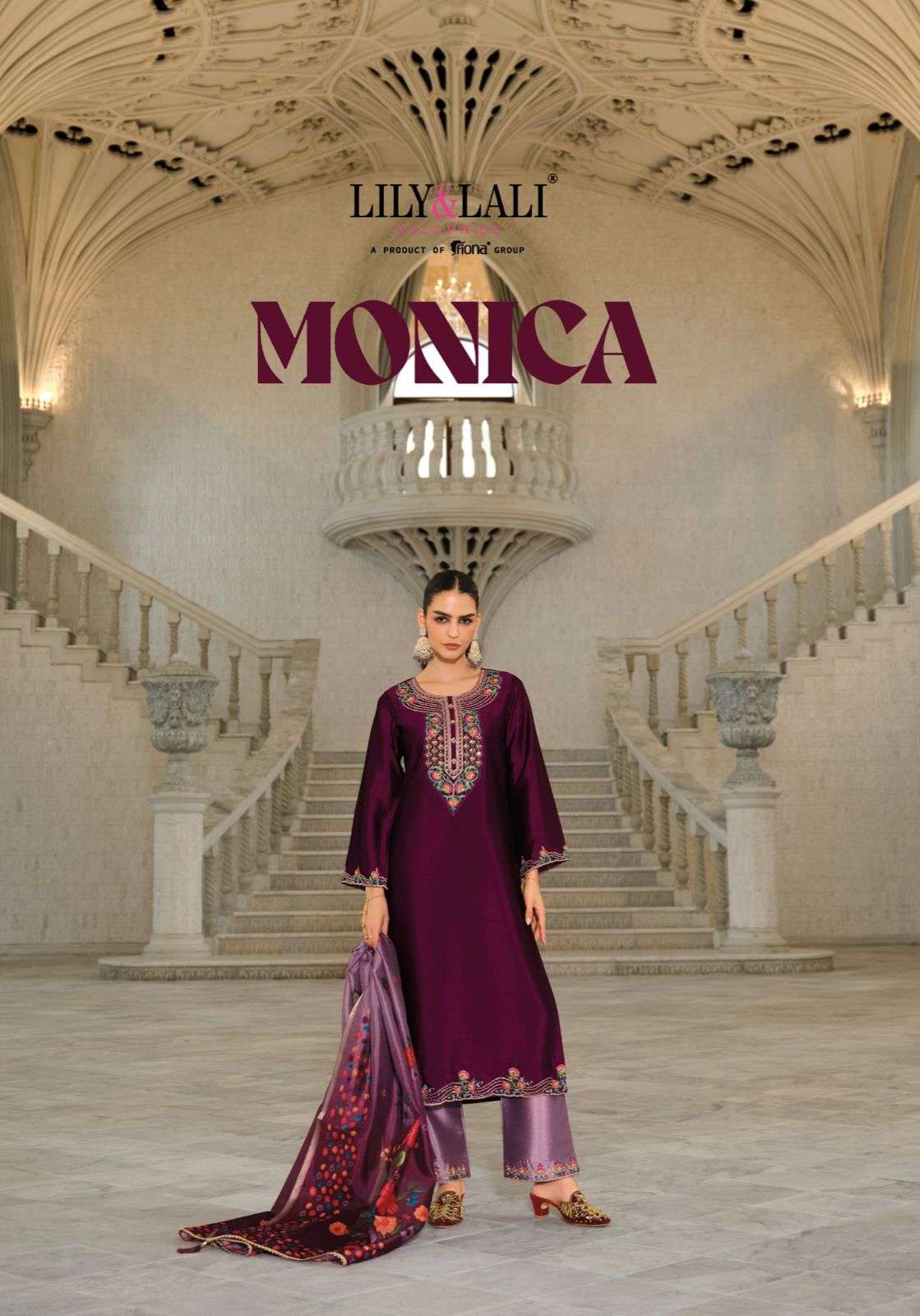 Monica Lily Lali Silk Readymade Pant Style Suits Wholesale Price