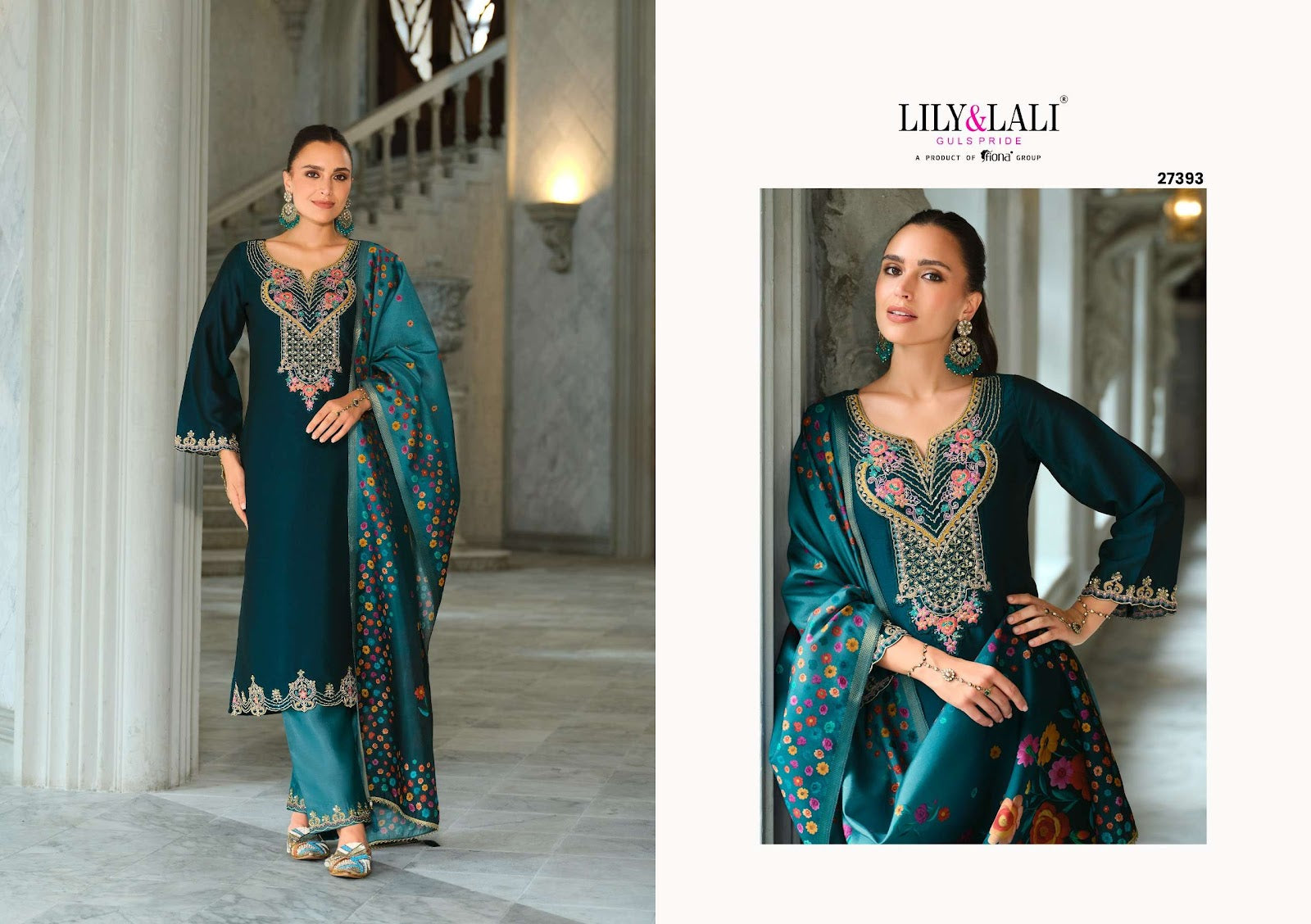 Monica Lily Lali Silk Readymade Pant Style Suits Wholesale Price