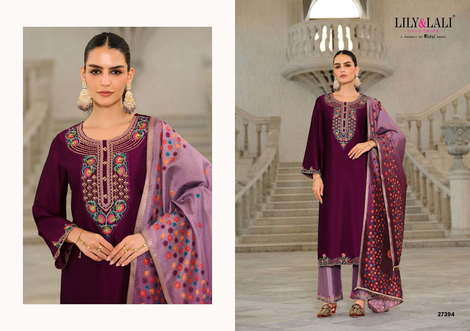 Monica Lily Lali Silk Readymade Pant Style Suits Wholesale Price