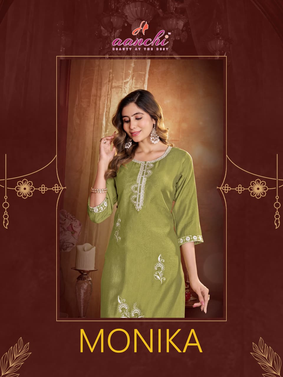 Monika Aanchi Vatican Straight Cut Kurtis Manufacturer