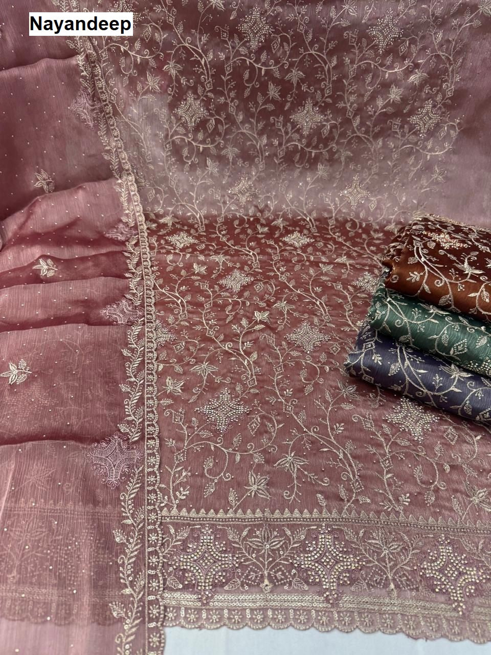 Monika Nayandeep Silk Salwar Suits Wholesaler Gujarat