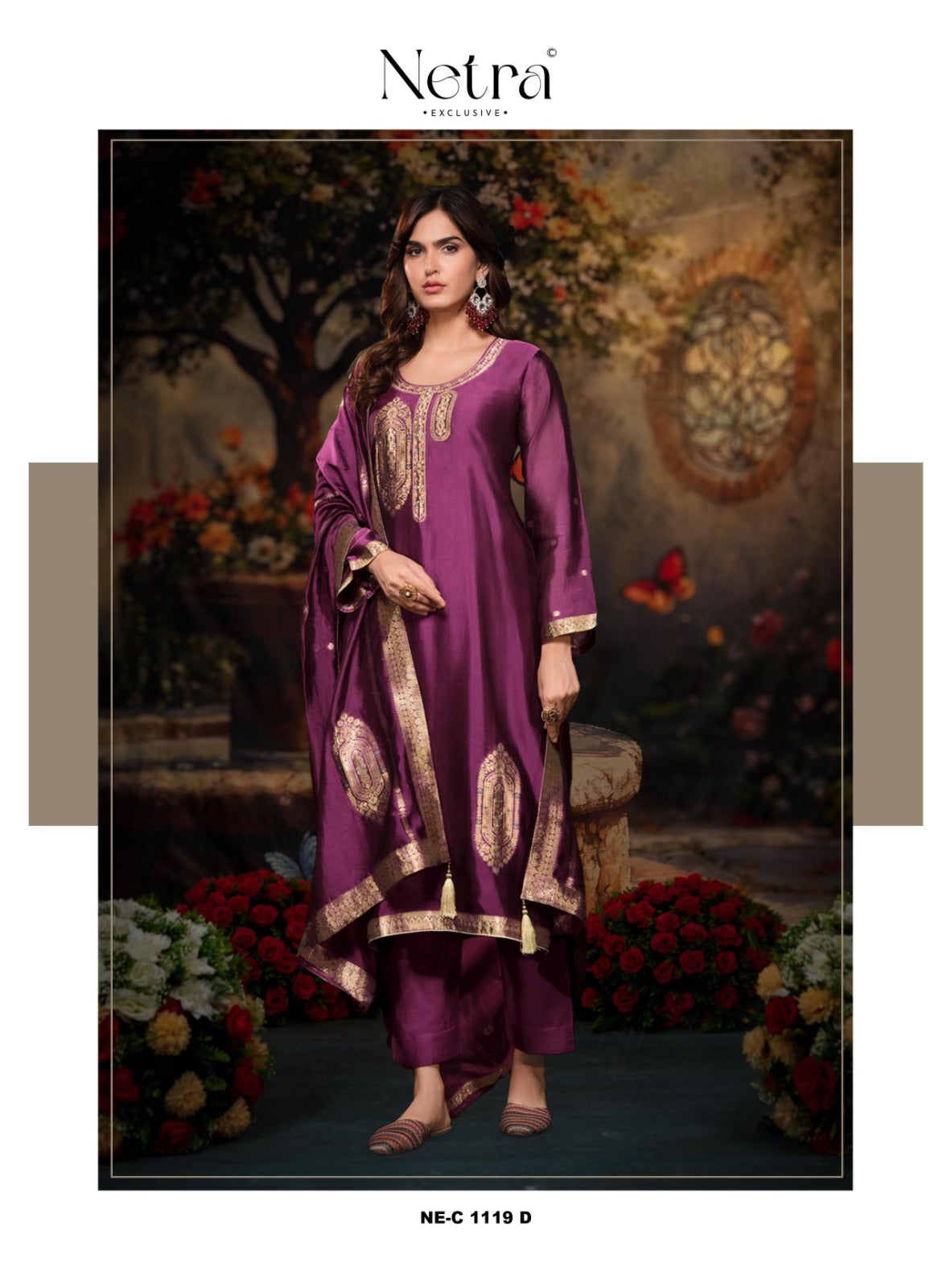 Monika Netra Premium Viscose Pant Style Suits Supplier