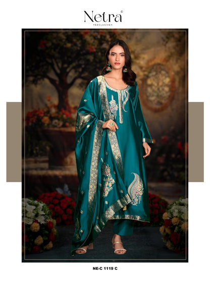 Monika Netra Premium Viscose Pant Style Suits Supplier