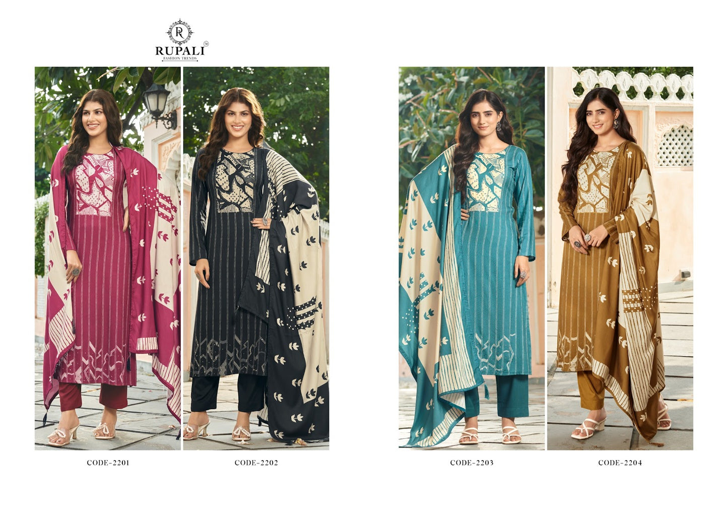 Monika Rupali Pashmina Suits Manufacturer Gujarat