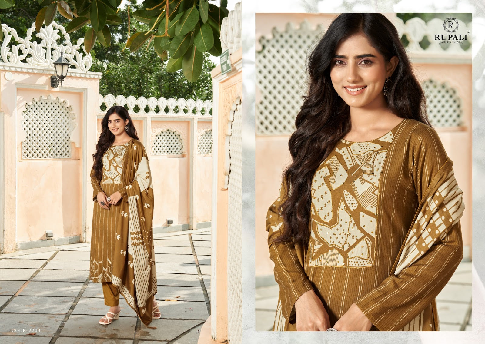 Monika Rupali Pashmina Suits Manufacturer Gujarat